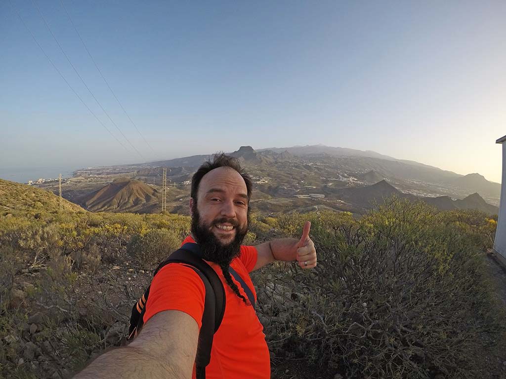 Me on top of Mount Guaza Tenerife Spain